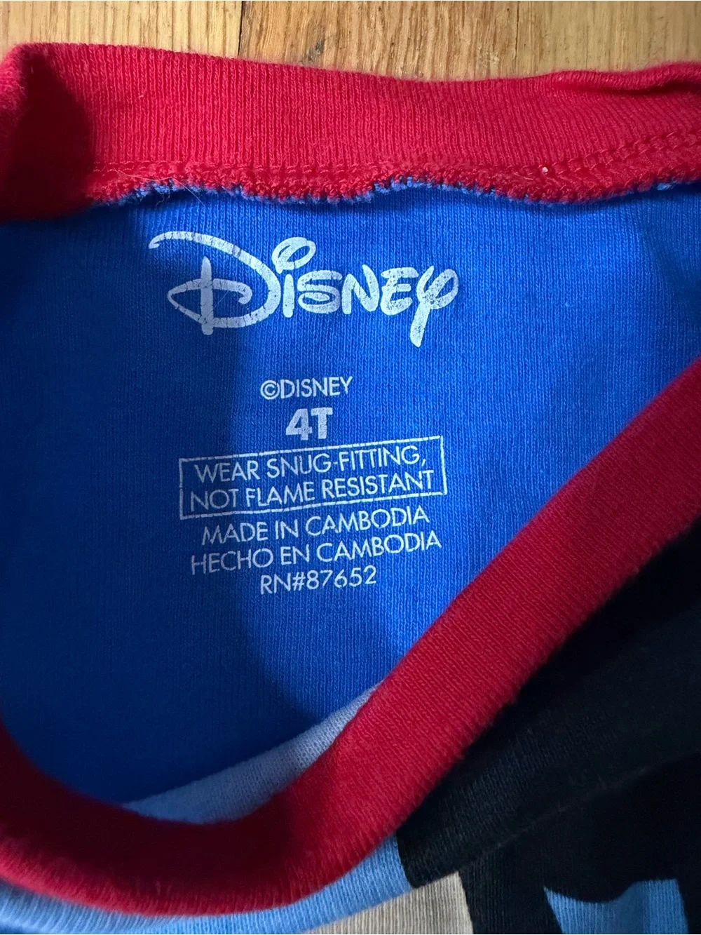 Disney 4T Mickey & Pluto Blue Kids Pajama Set